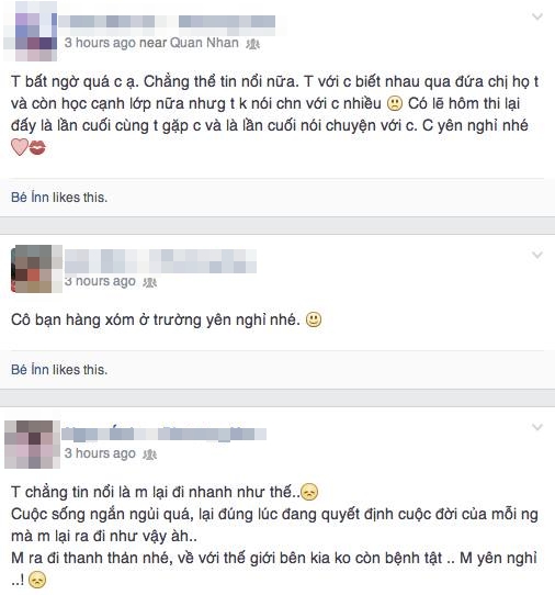 Bàng hoàng nữ sinh Hà Nội qua đời trước kỳ thi Tốt nghiệp