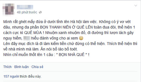 Gái xinh thành phố lên tiếng chê thanh niên nhà quê đua đòi