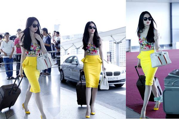 Học lỏm Ngọc Trinh mặc đẹp với chân váy bút chì, váy midi Học lỏm Ngọc Trinh mặc đẹp với chân váy bút chì, váy midi