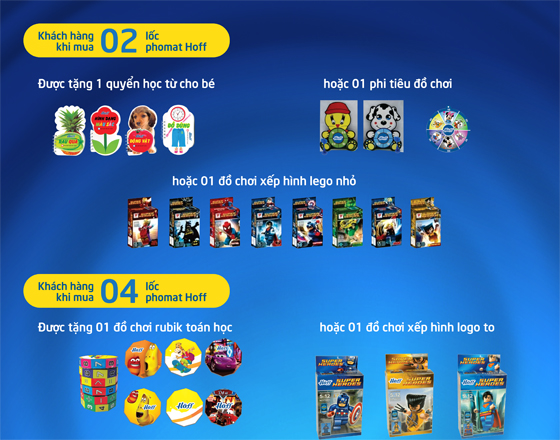 Cùng trẻ nhận quà từ Phomat Hoff