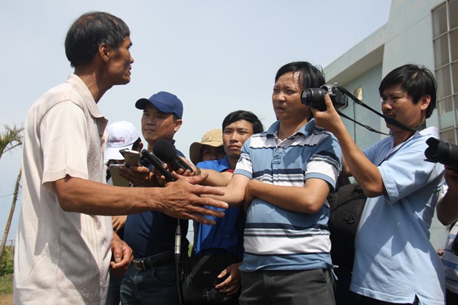 Ngư dân Lý Sơn phản đối hành động của Trung Quốc