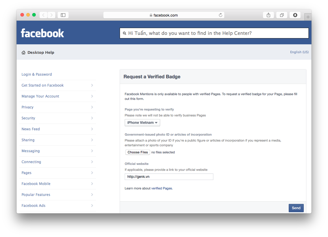 Hướng dẫn xác minh 