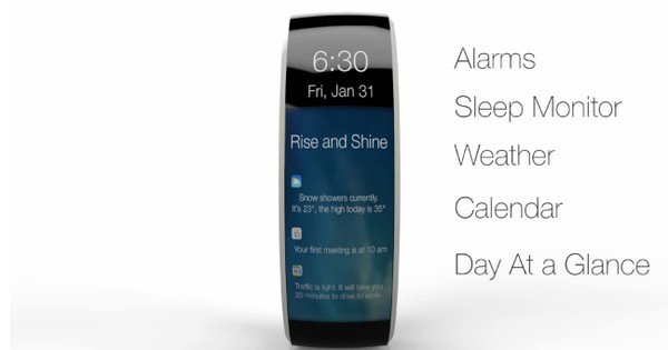 Concept iWatch mang phong cách vòng đeo tay cực 'chất'-image-1392967985514