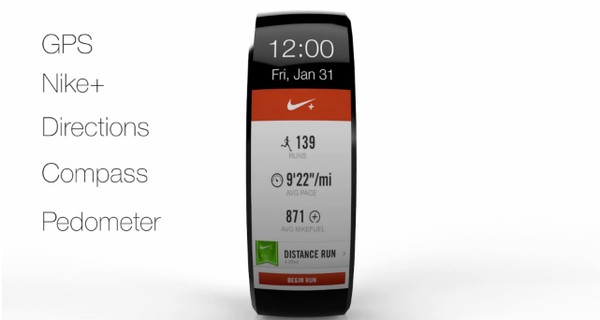 Concept iWatch mang phong cách vòng đeo tay cực 'chất'-image-1392967968252