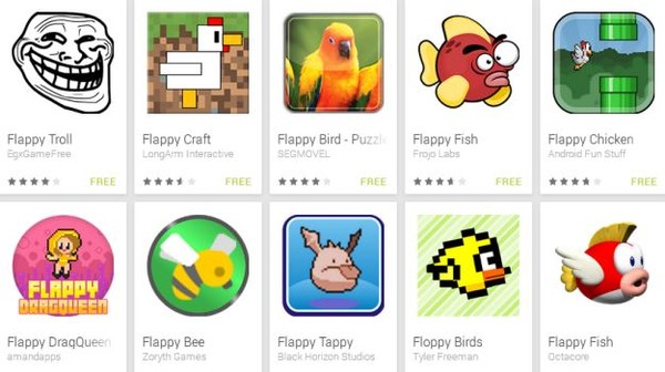 1/3 lượng trò chơi trên iOS đều 'ăn theo' Flappy Bird-image-1393897896727