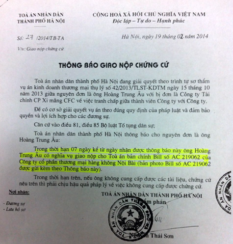 Vụ CFC bị kiện: Bó tay với bản thông báo tréo ngoe của toà