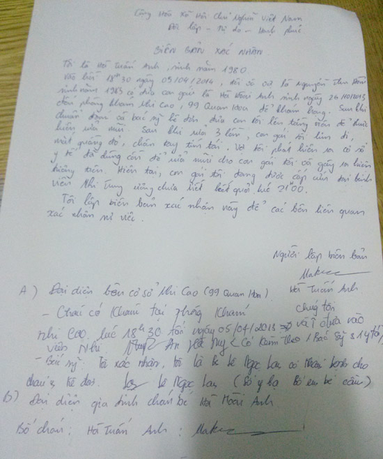 Phòng khám Nhi cao bị tố “rửa mũi cho bệnh nhi bằng cồn”