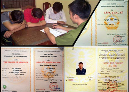 Thế giới ngầm “chế” bằng giả: Ai tiếp tay cho bằng giả 