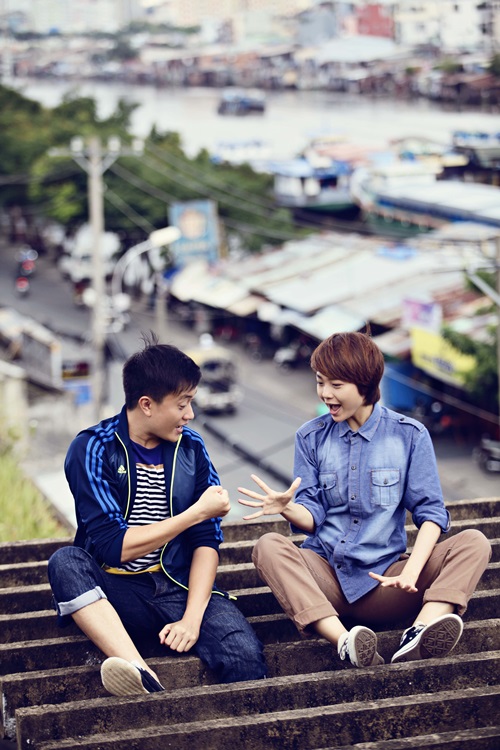 Minh Hằng chạy ba gác, bó ngực giả trai yêu Lương Mạnh Hải