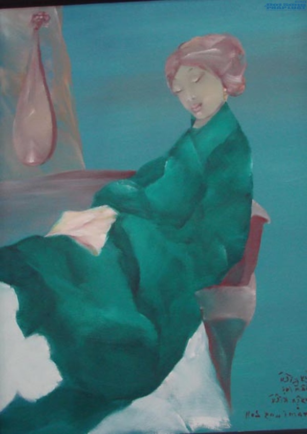 Xem tranh đàn bà sinh động của họa sĩ U90 Phạm Cung