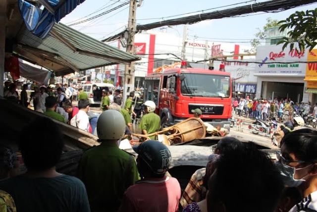 Cháy tiệm tạp hóa, đôi vợ chồng tử vong