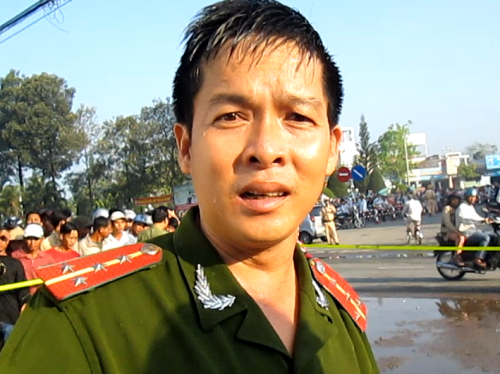 Nhân chứng kể lại phút trung sĩ  công an xả súng