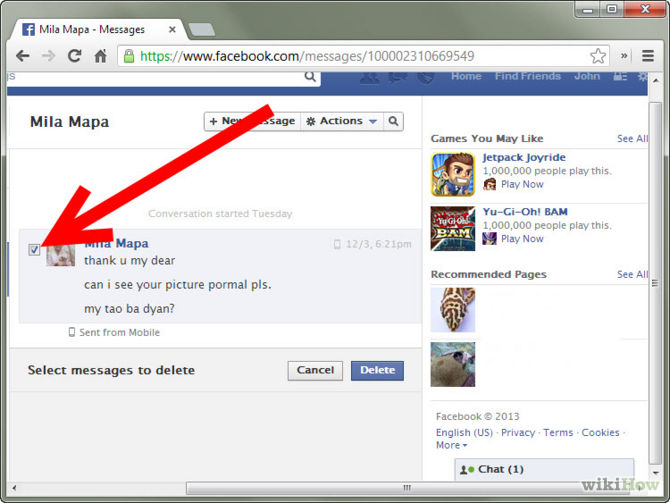 Cách xóa vĩnh viễn lịch sử chat trên Facebook