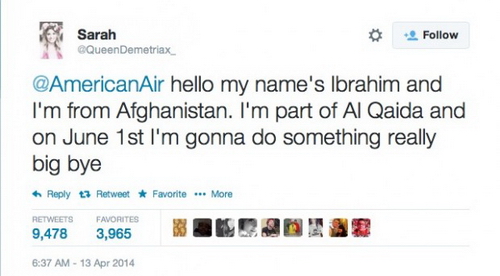 Cô bé 14 tuổi bị bắt vì dọa khủng bố trên Twitter