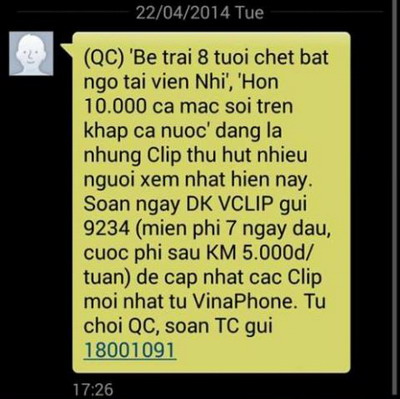 Thủ tướng lên tiếng về vụ clip phản cảm của VinaPhone