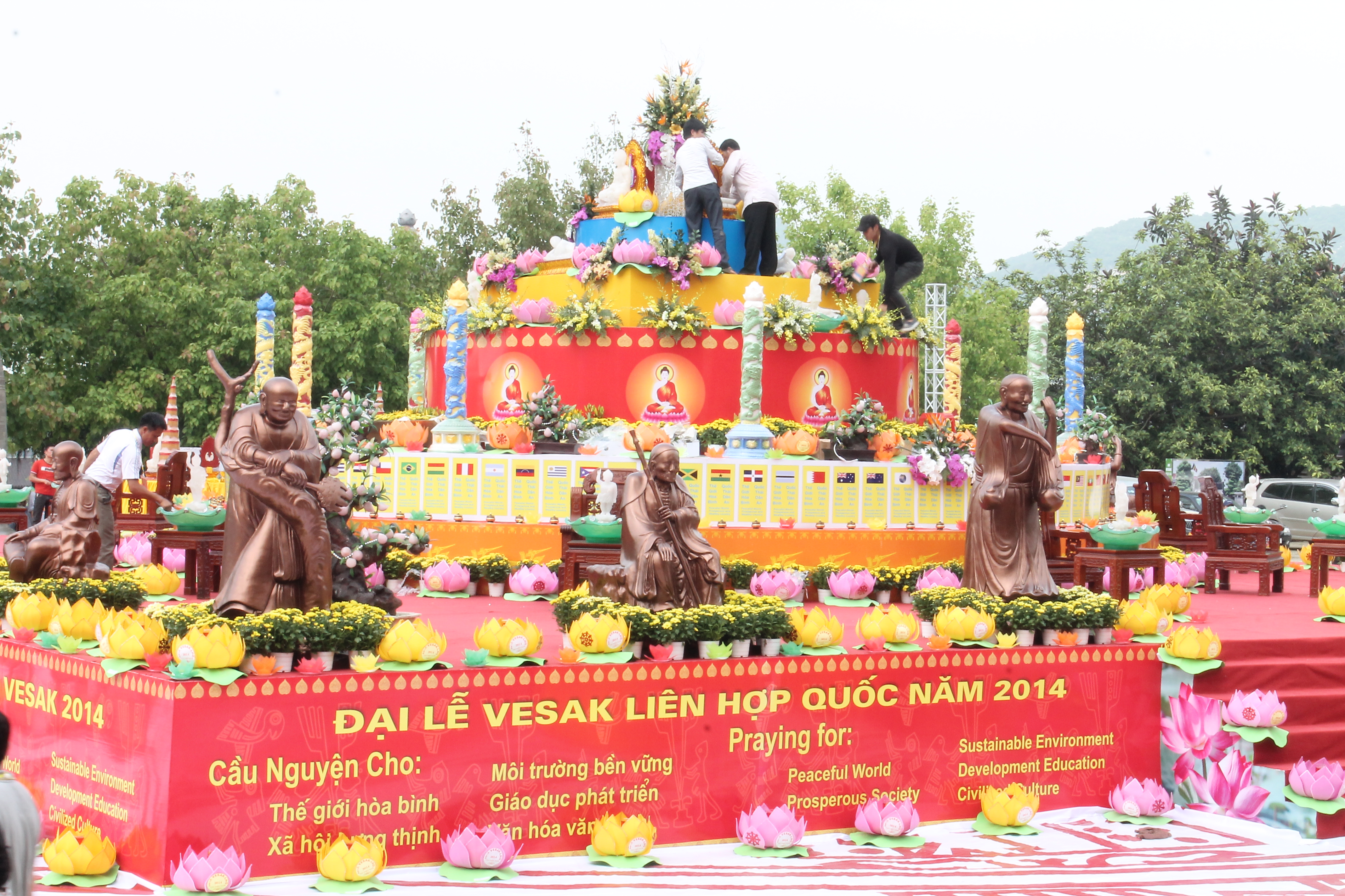 Ninh Bình:Trước ngày khai mạc đại lễ phật đản LHQ Vesak 2014