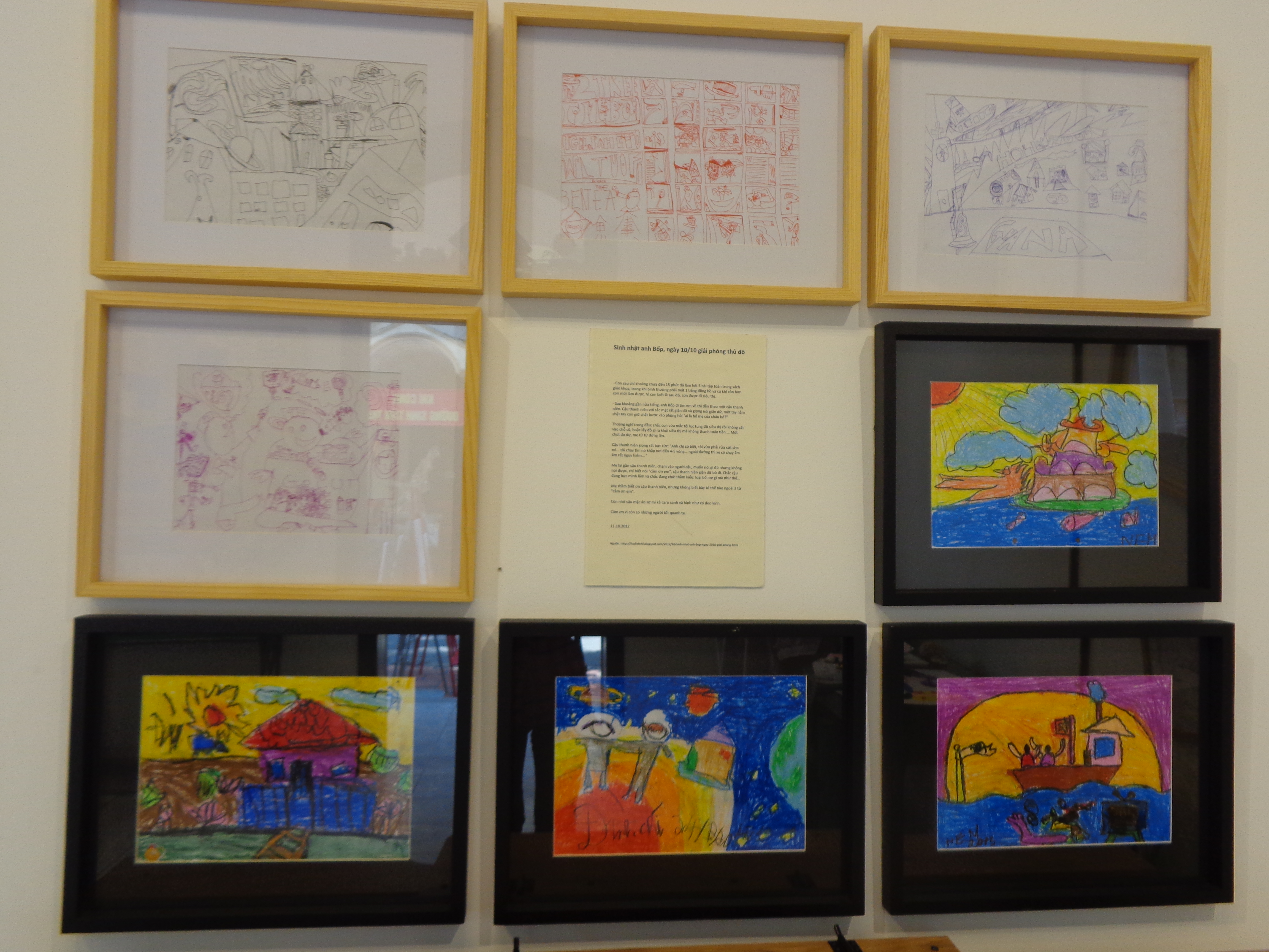 Cậu bé tự kỷ mở triển lãm tranh ở Hà Nội