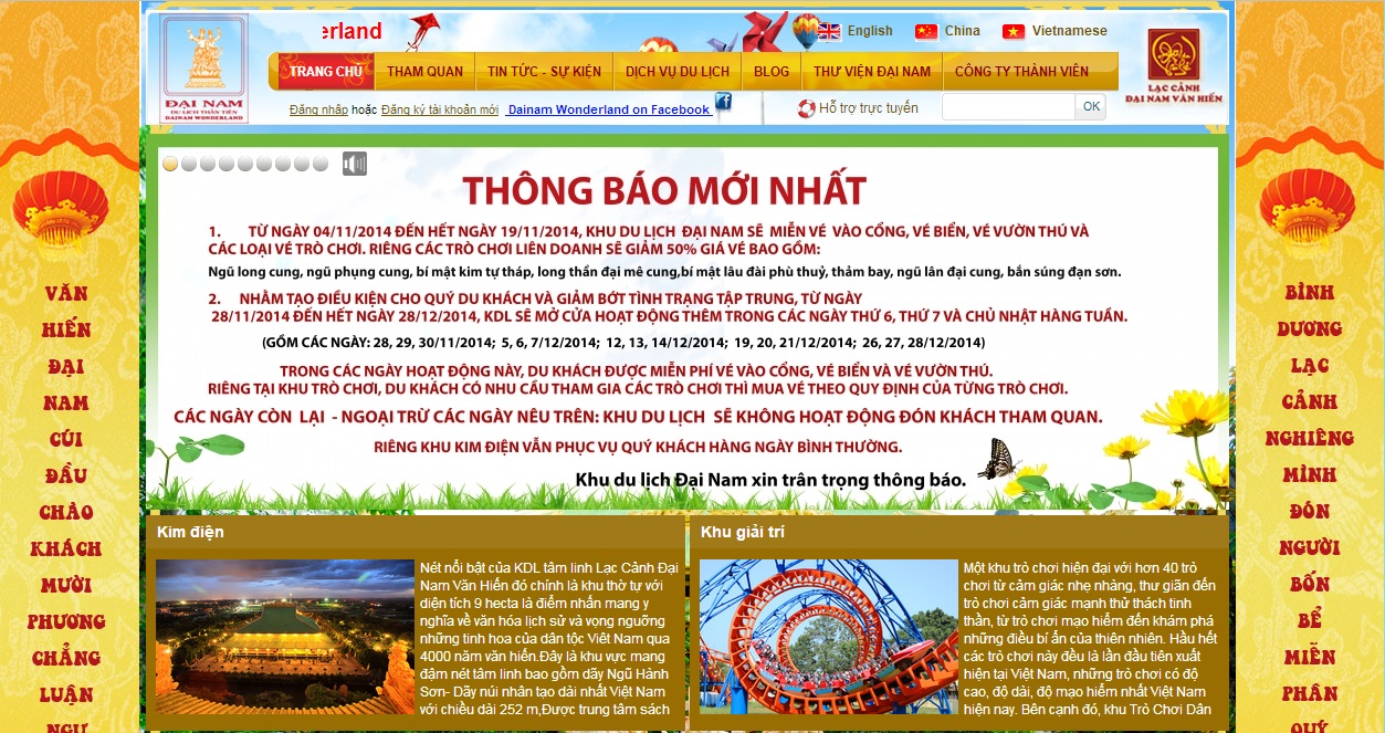 Thực hư việc KDL Đại Nam sẽ đóng cửa