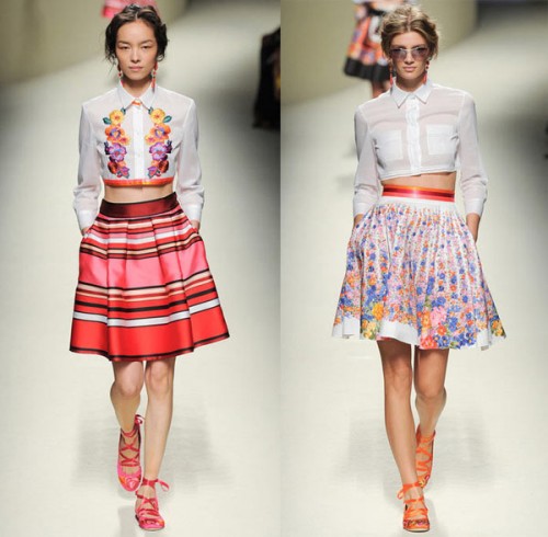 Sơmi crop-top hút hồn quý cô thanh lịch