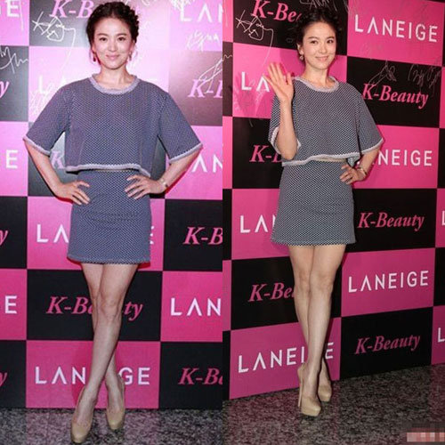 Giày nude - 'bảo bối' kéo dài chân của Song Hye Kyo