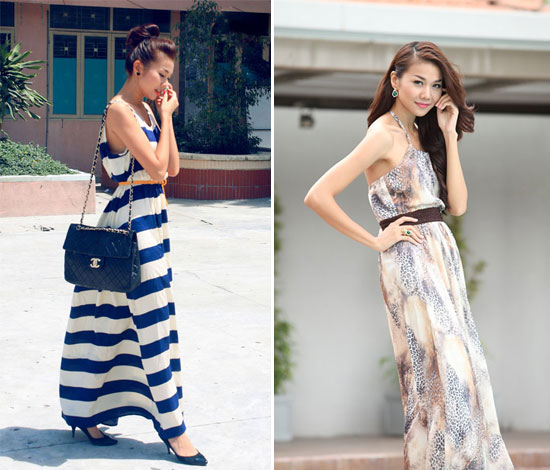 Dịu dàng với váy maxi