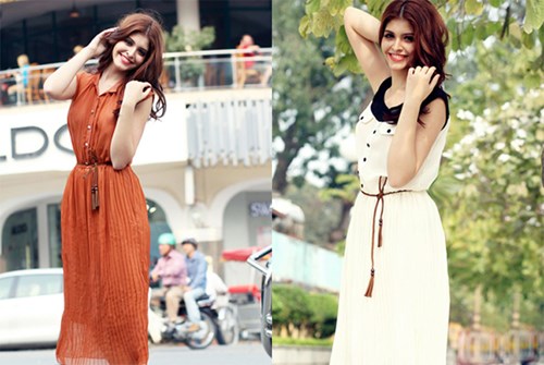 Dịu dàng với váy maxi