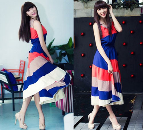 Dịu dàng với váy maxi