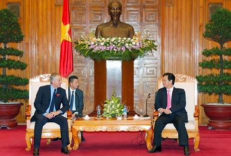 Thủ tướng Nguyễn Tấn Dũng tiếp nguyên Thủ tướng Anh Thủ tướng Nguyễn Tấn Dũng tiếp nguyên Thủ tướng Anh