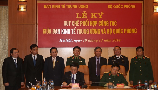 Ban Kinh tế Trung ương và Bộ Quốc phòng phối hợp công tác Ban Kinh tế Trung ương và Bộ Quốc phòng phối hợp công tác