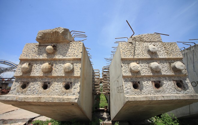 Cầu vòm ống thép đầu tiên tại Việt Nam trên sông Đuống