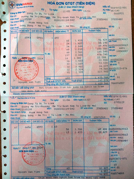 Đáng ngờ hóa đơn điện giảm đến 17 lần