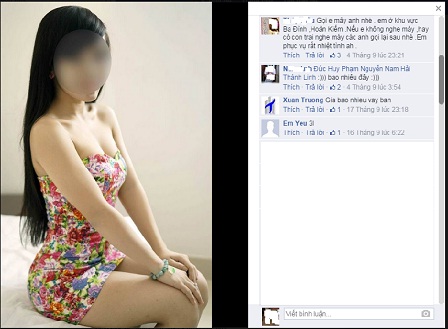 Gái gọi facebook và những trận đòn vì 
