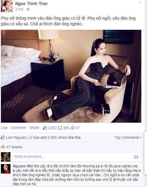 Thí sinh ném danh hiệu vào thùng rác bênh vực Ngọc Trinh