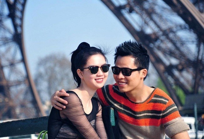 Vũ Khắc Tiệp thể hiện tình cảm với Ngọc Trinh