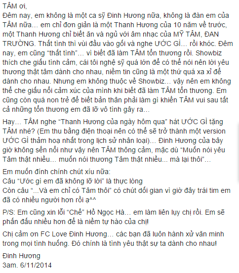 Đinh Hương hát 