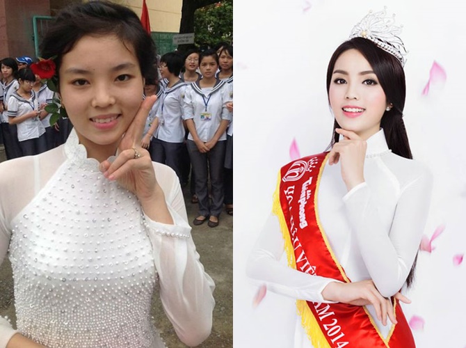 Nhan sắc của Kỳ Duyên trước và sau khi thi Hoa hậu Việt Nam