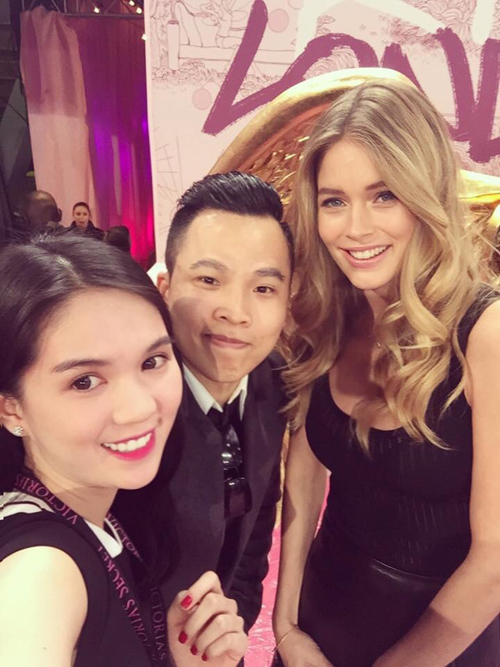 Ngọc Trinh rạng rỡ khoe sắc cùng thiên thần Victoria's Secret