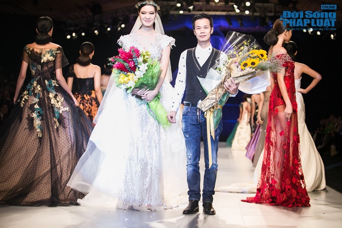 Thùy Dung làm nàng thơ trên sàn diễn thời trang của Hoàng Hải