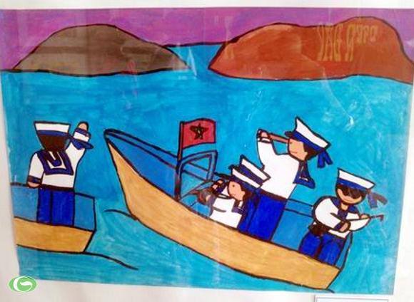 Hoàng Sa - Trường Sa hiện lên đầy cảm xúc qua nét vẽ trẻ thơ