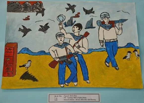 Hoàng Sa - Trường Sa hiện lên đầy cảm xúc qua nét vẽ trẻ thơ
