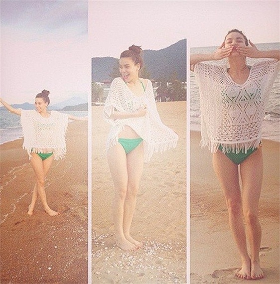 Hà Hồ lộ ảnh hiếm diện bikini điệu đà Hà Hồ lộ ảnh hiếm diện bikini điệu đà