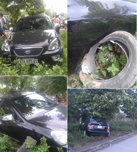 Ô tô “đại náo” như... phim hành động Ô tô “đại náo” như... phim hành động