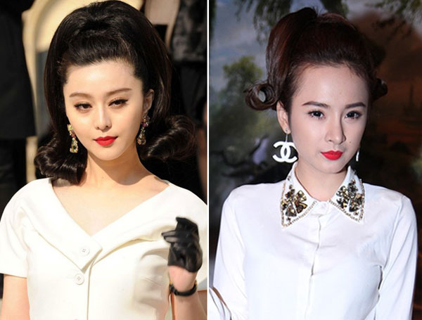 Phương Trinh tạo kiểu tóc giống Phạm Băng Băng