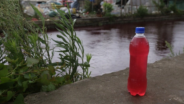 Lạ lùng dòng sông chuyển thành màu đỏ tươi chỉ sau 1 đêm