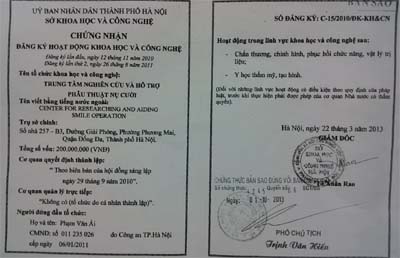 “Giải mật” tờ “giấy chứng nhận đăng ký hoạt động KHCN “Giải mật” tờ “giấy chứng nhận đăng ký hoạt động KHCN