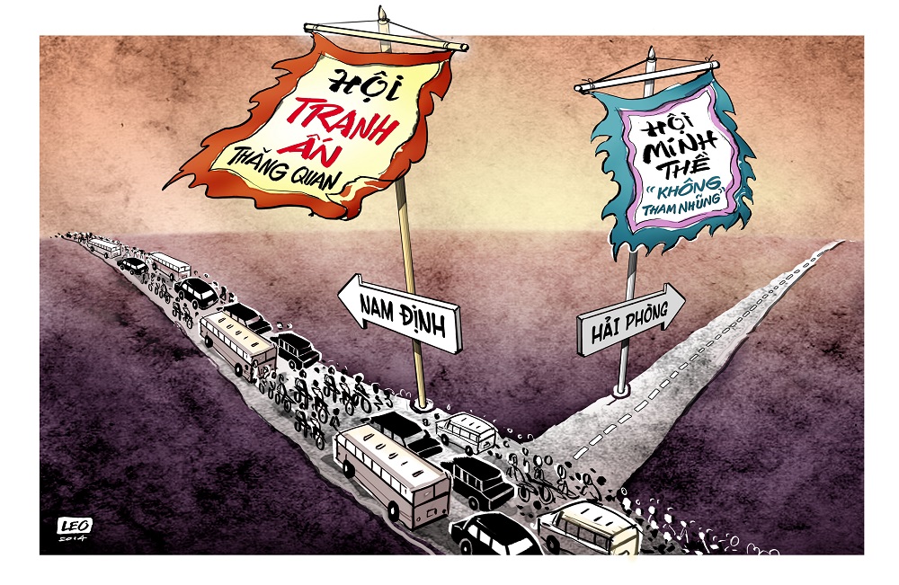 Tiếng nói đanh thép về hiện thực xã hội qua tranh biếm