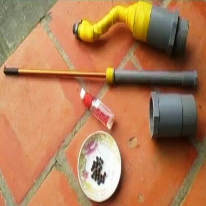 Thanh Hóa: Xuất hiện loại súng bắn cồn tự chế nguy hiểm