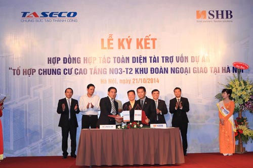 SHB tài trợ vốn dự án chủ đầu tư, tài trợ vốn cho nhà thầu 