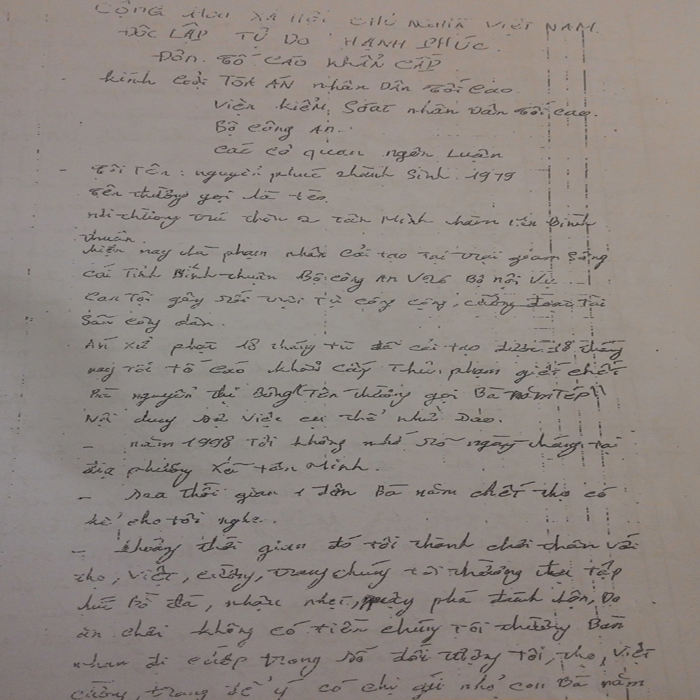 (bgiay)Vụ án Huỳnh Văn Nén: Hành trình đi tìm công lý và số phận (bgiay)Vụ án Huỳnh Văn Nén: Hành trình đi tìm công lý và số phận