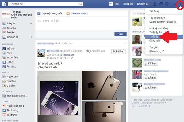 Cách đăng xuất Facebook từ xa khi đãng trí